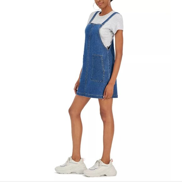TINSELTOWN Juniors' Denim Pullover Pinafore Dress NWT - Picture 10 of 10